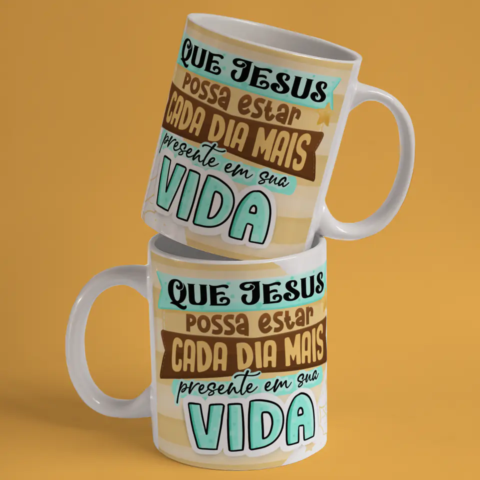 Caneca A Verdadeira Luz e Sentido do Natal em Porcelana! 28