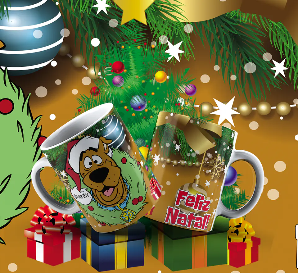 Canecas de Natal Infantis e Pop 6