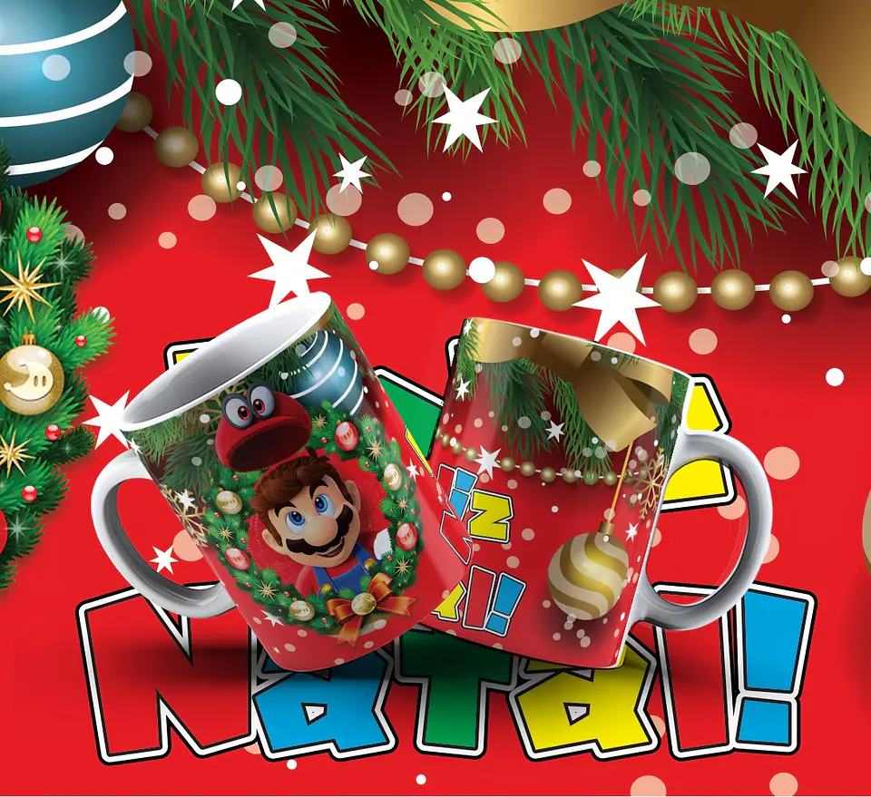 Canecas de Natal Infantis e Pop 12