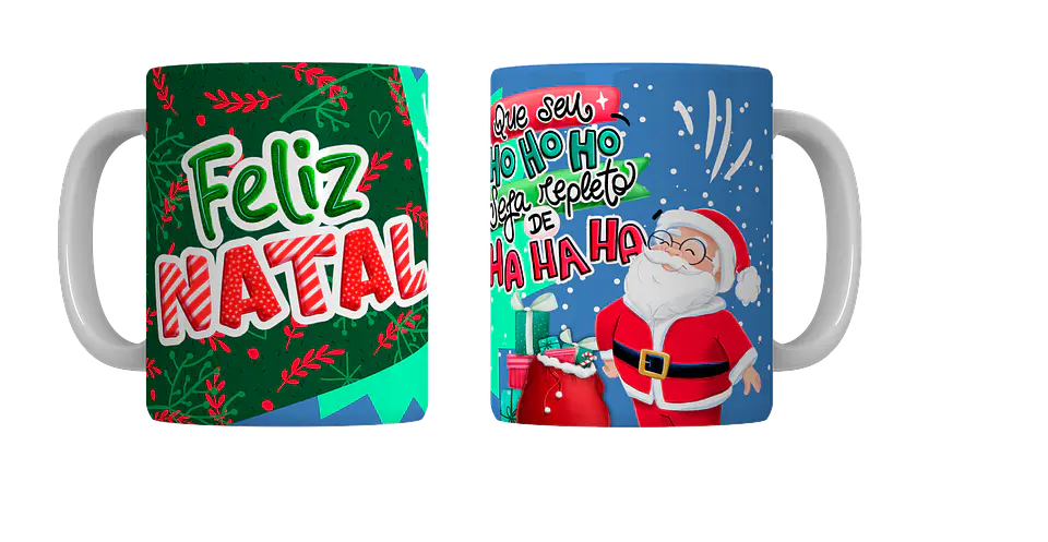 Coleção Completa: Canecas de Natal em Porcelana — Magia, Fé e Família! 5