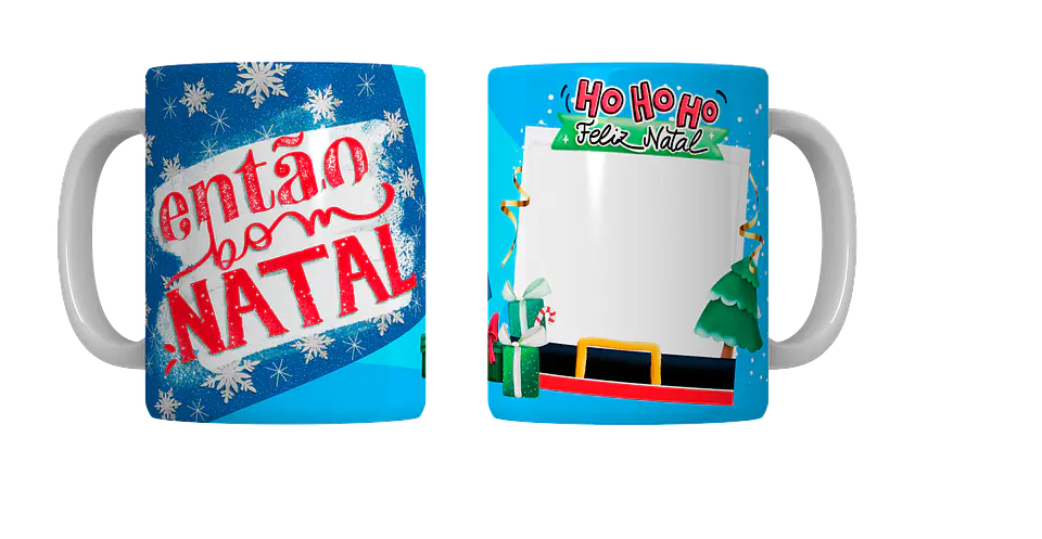 Coleção Completa: Canecas de Natal em Porcelana — Magia, Fé e Família! 9