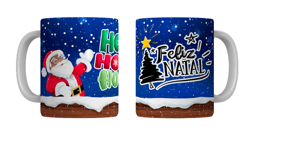 Coleção Completa: Canecas de Natal em Porcelana — Magia, Fé e Família! 13