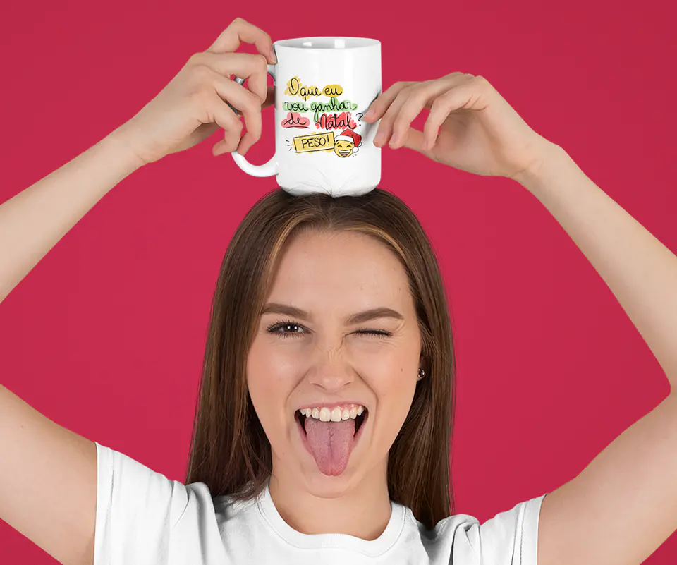 Mega Coleção de Canecas de Natal em Porcelana: Magia, Fé, Amor e HO HO HO! 8