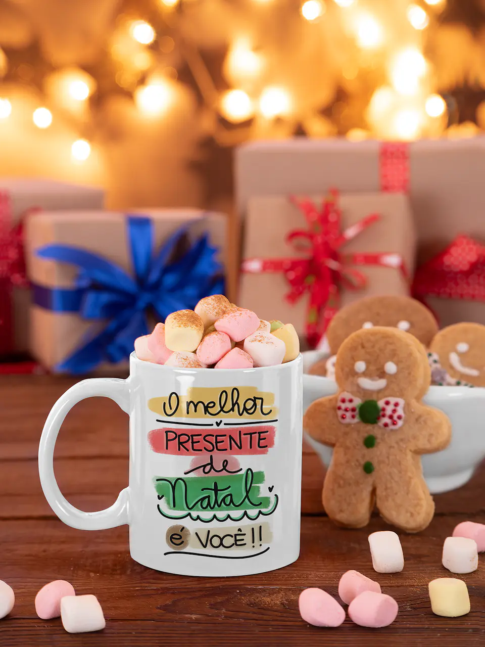 Mega Coleção de Canecas de Natal em Porcelana: Magia, Fé, Amor e HO HO HO! 15