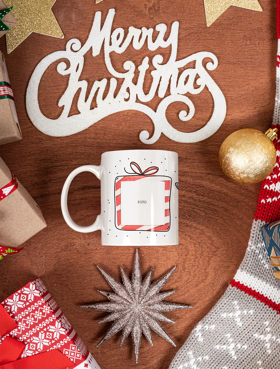 Mega Coleção de Canecas de Natal em Porcelana: Magia, Fé, Amor e HO HO HO! 16