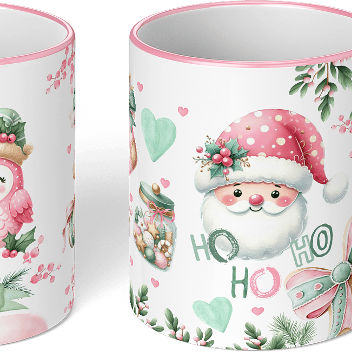 Canecas de Natal Fofinhas em Tons Pastel! 3