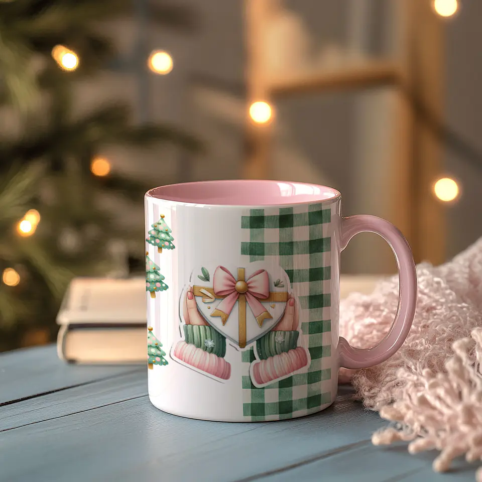 Canecas de Natal Fofinhas em Tons Pastel! 7