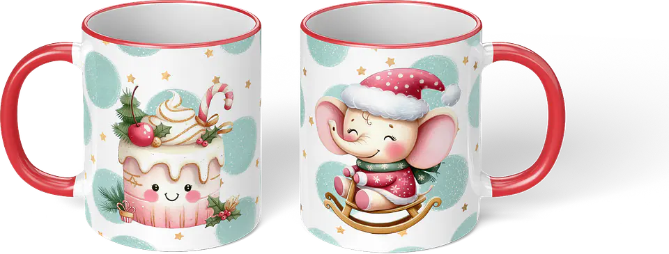 Canecas de Natal Fofinhas em Tons Pastel! 9