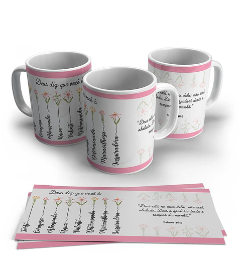 Caneca Fé & Inspiração: A Sua Dose Diária de Esperança!
