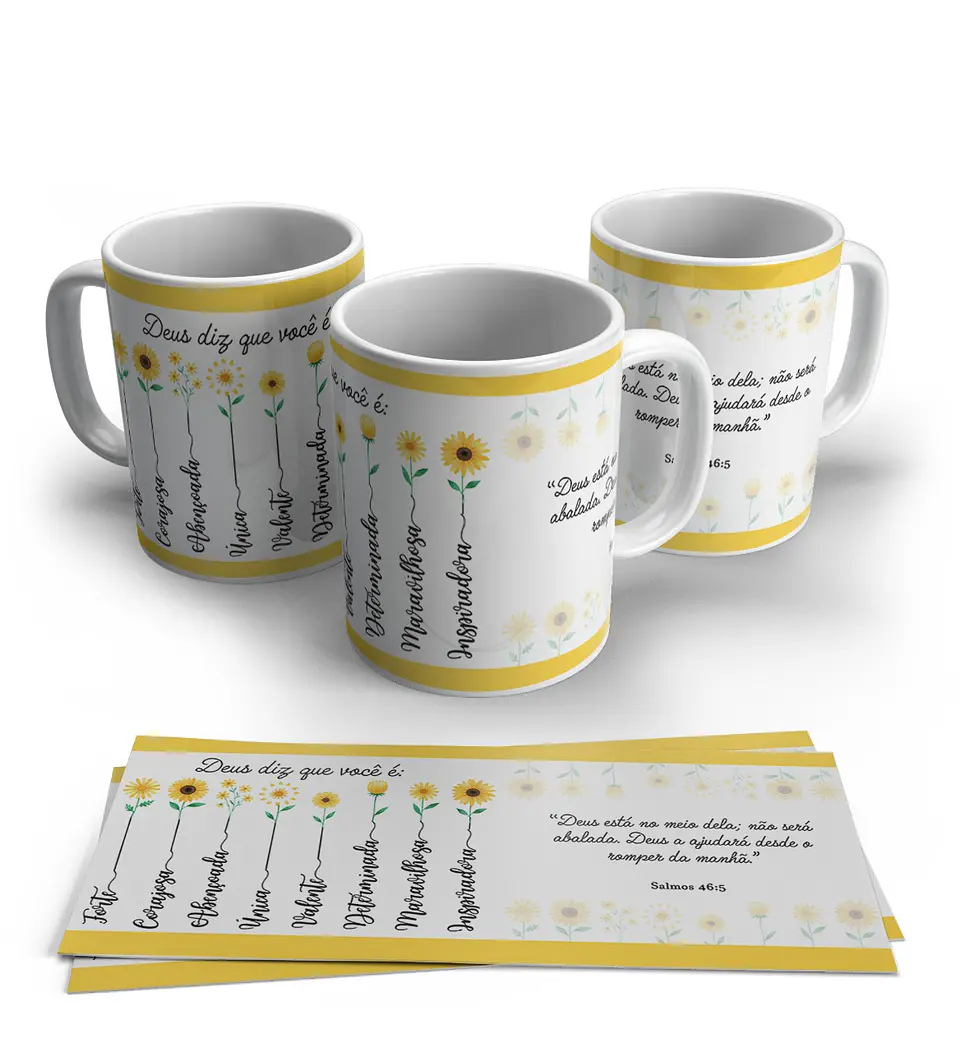 Caneca Fé & Inspiração: A Sua Dose Diária de Esperança! 2