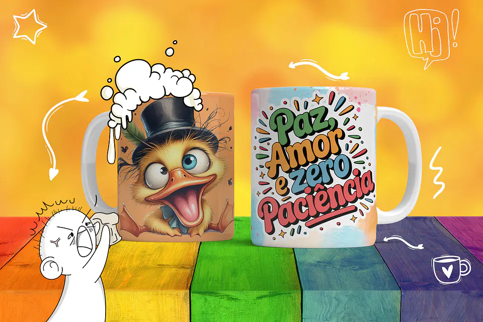 Canecas de Humor e Personalidade: A Coleção Mais Divertida da Web! 12