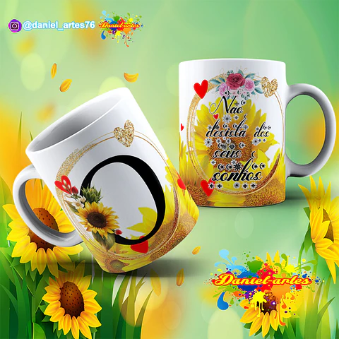Caneca "Inspiração Pessoal": O Seu Monograma de Sucesso!