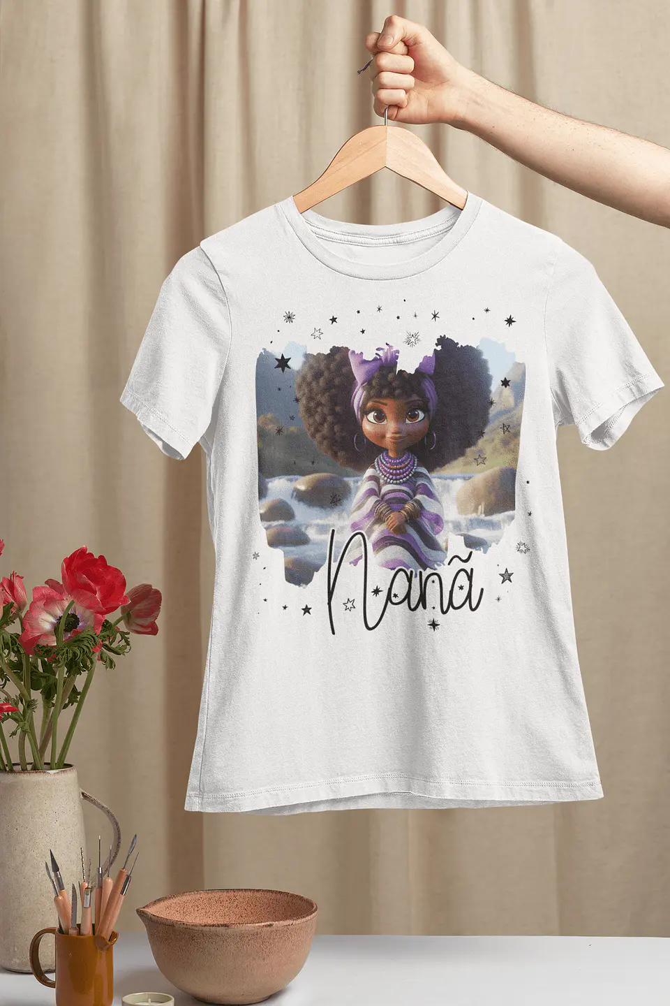 T-Shirts Nanã Buruquê | Vista a Sabedoria, o Silêncio e a Proteção Ancestral | Envios Europa 2