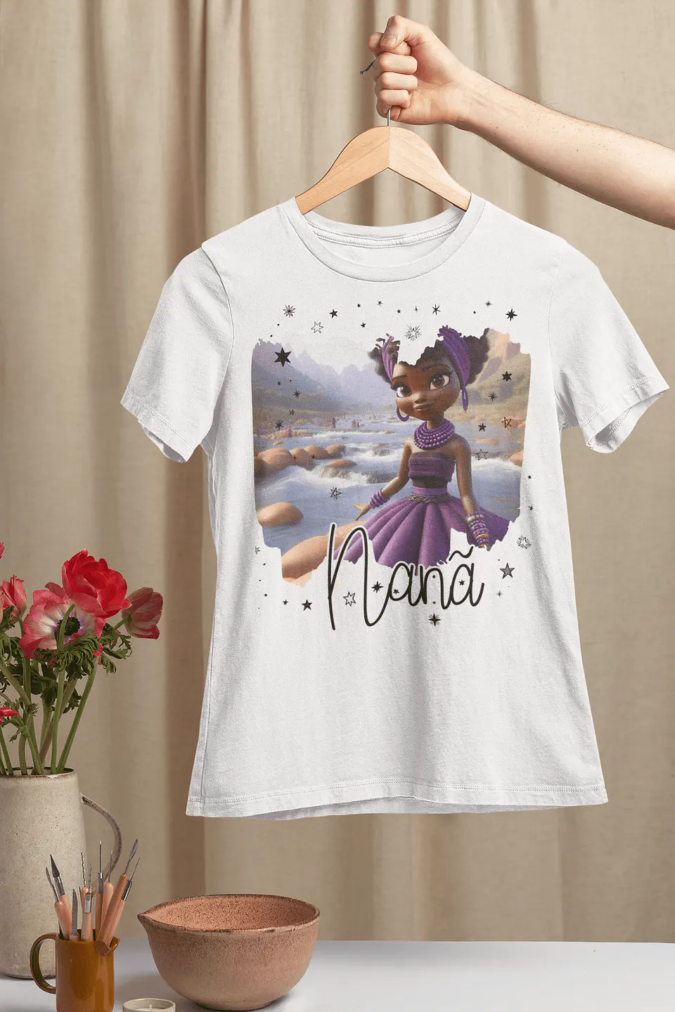T-Shirts Nanã Buruquê | Vista a Sabedoria, o Silêncio e a Proteção Ancestral | Envios Europa 3