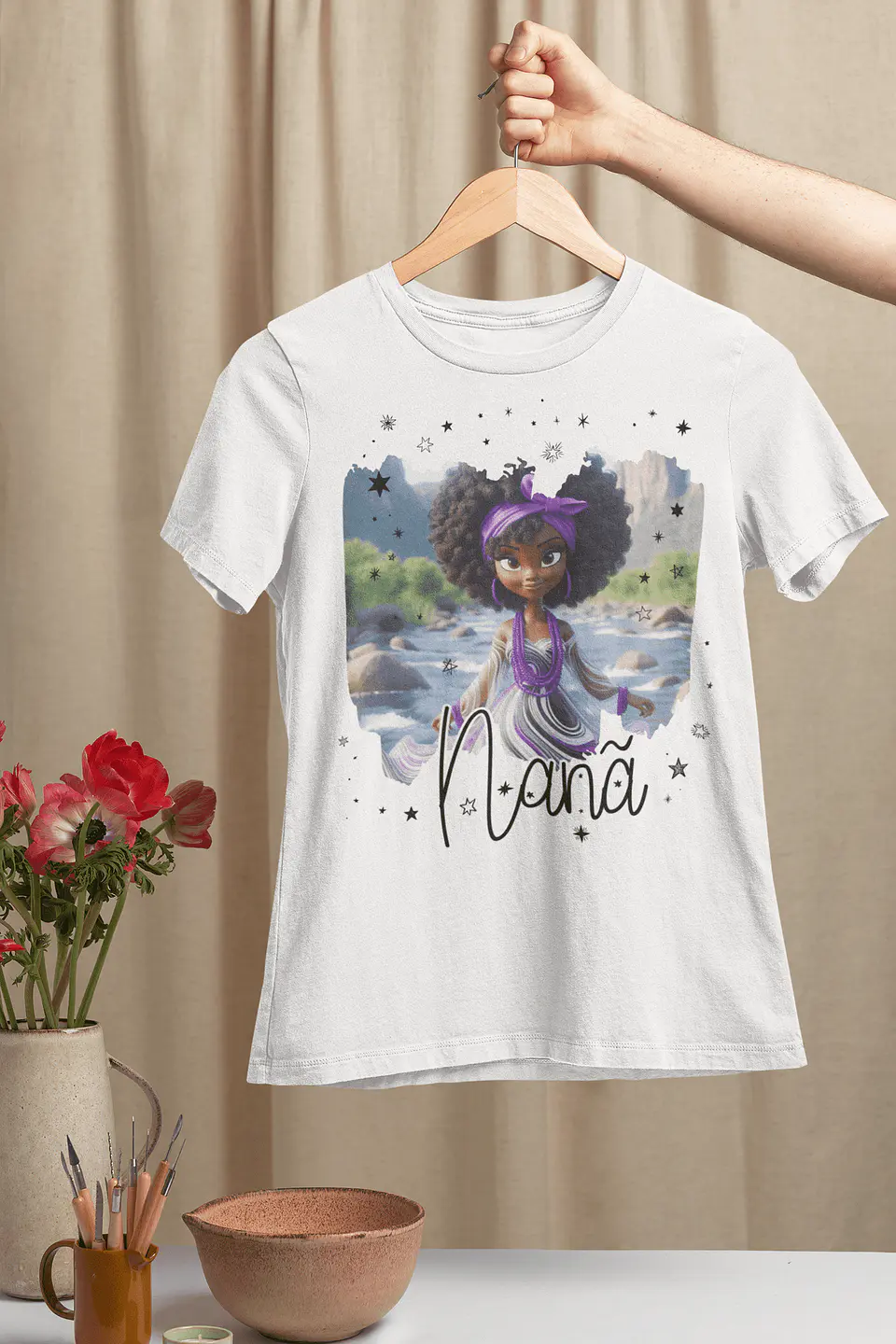 T-Shirts Nanã Buruquê | Vista a Sabedoria, o Silêncio e a Proteção Ancestral | Envios Europa 9