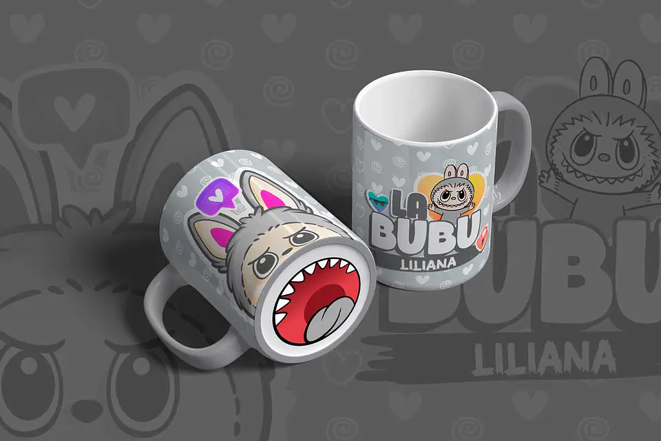 Coleção Caneca Labubu com Bocão 2