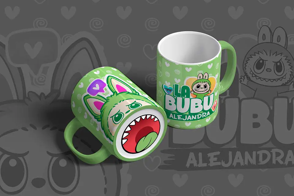 Coleção Caneca Labubu com Bocão 3