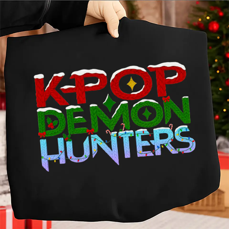 T-shirt K-Pop Demon Hunters: A Magia do Natal em Croché!  1
