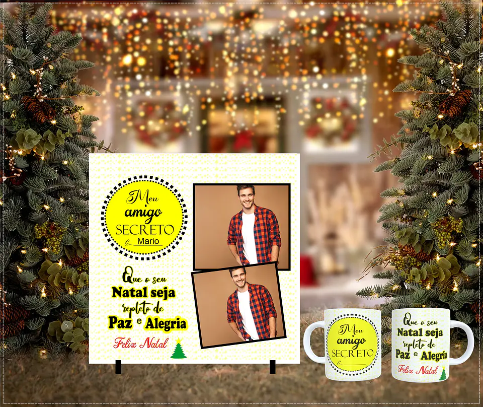 O Kit Secreto do Natal: Caneca + Azulejo Personalizado que Vai Parar o Instagram 2