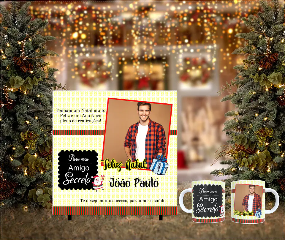 O Kit Secreto do Natal: Caneca + Azulejo Personalizado que Vai Parar o Instagram 8