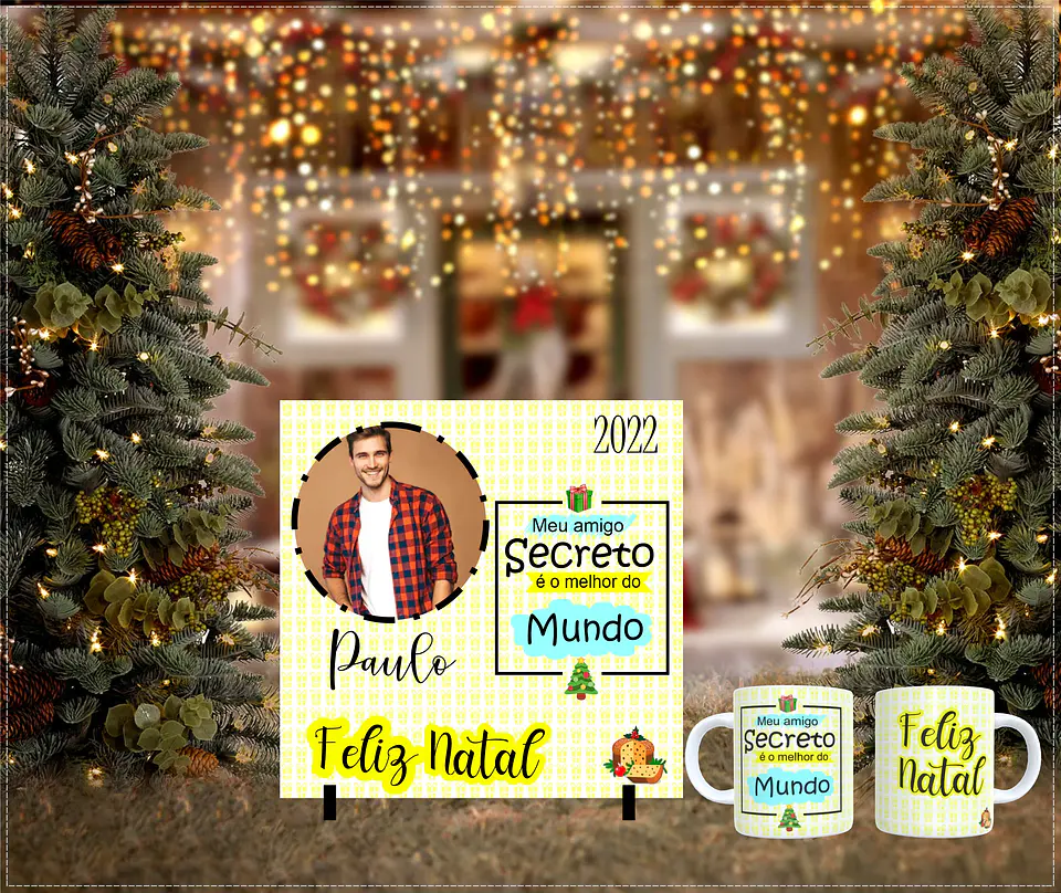 O Kit Secreto do Natal: Caneca + Azulejo Personalizado que Vai Parar o Instagram 10