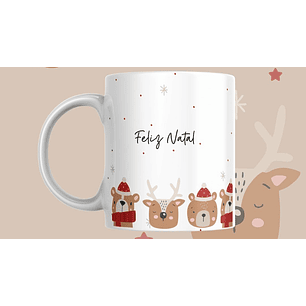 Coleção de Canecas de Natal Minimalistas