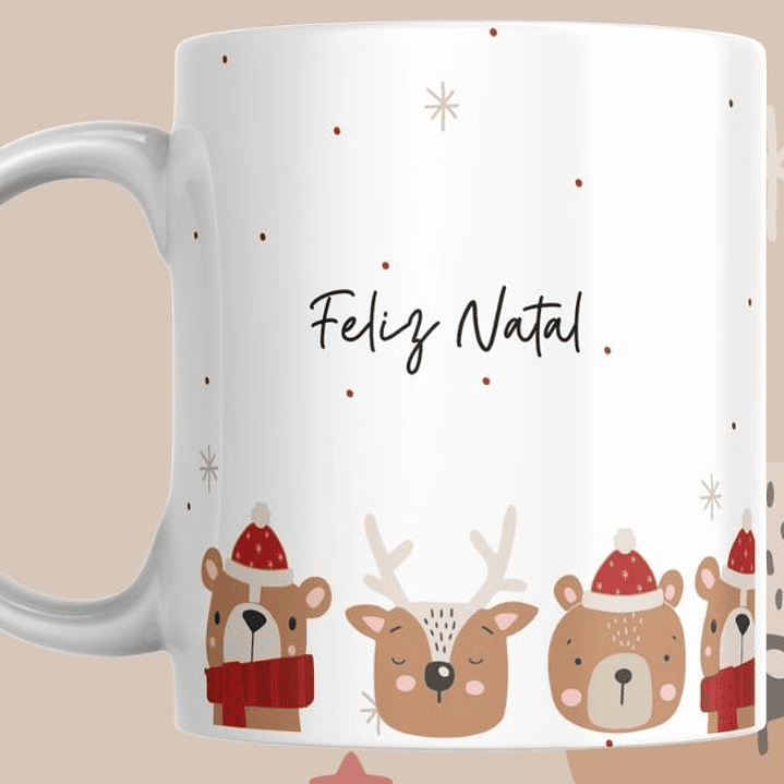 Coleção de Canecas de Natal Minimalistas 1