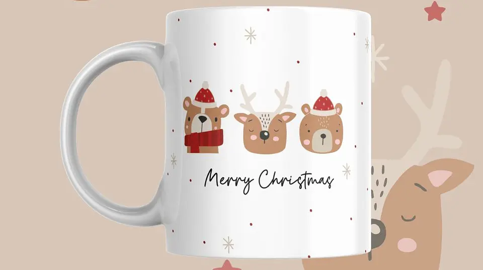 Coleção de Canecas de Natal Minimalistas 2