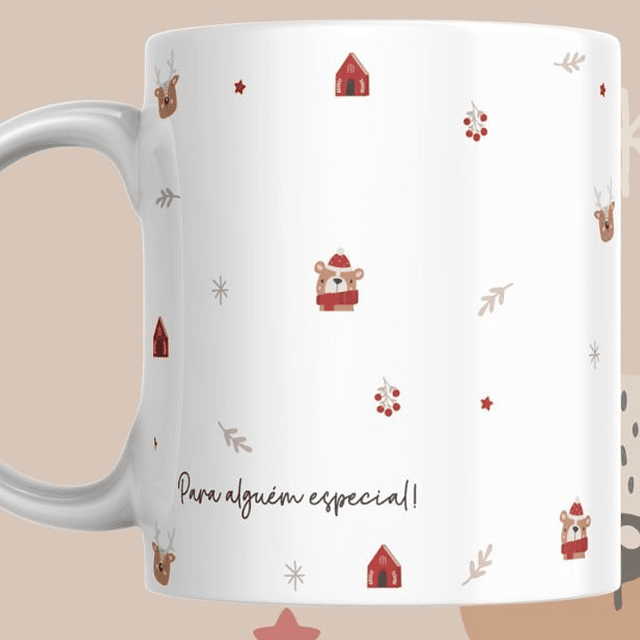 Coleção de Canecas de Natal Minimalistas 3