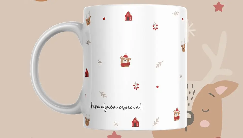 Coleção de Canecas de Natal Minimalistas 3
