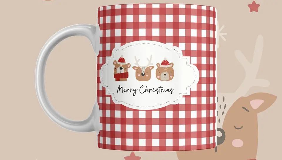 Coleção de Canecas de Natal Minimalistas 4