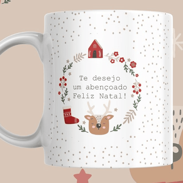 Coleção de Canecas de Natal Minimalistas 5