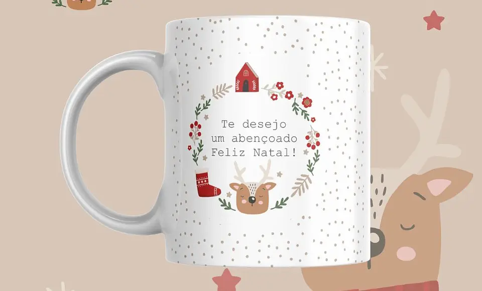 Coleção de Canecas de Natal Minimalistas 5
