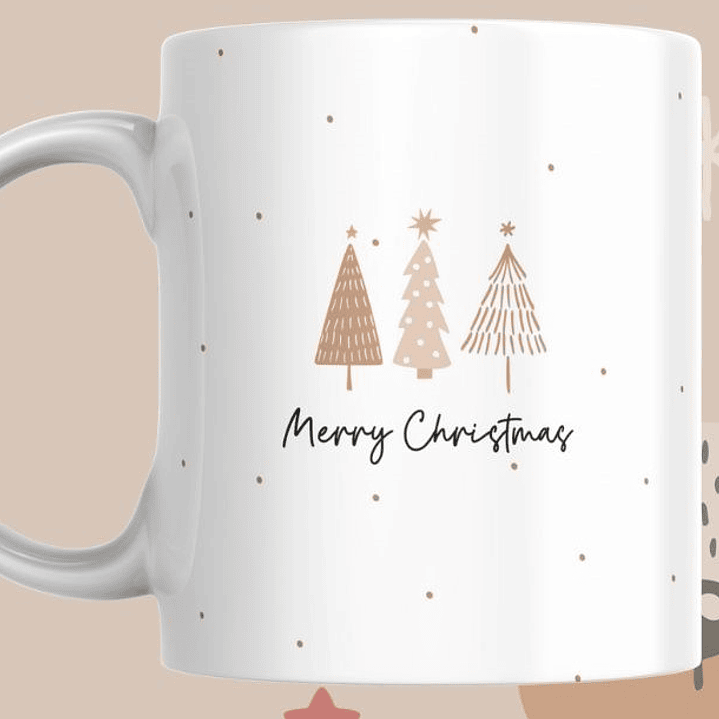 Coleção de Canecas de Natal Minimalistas 6