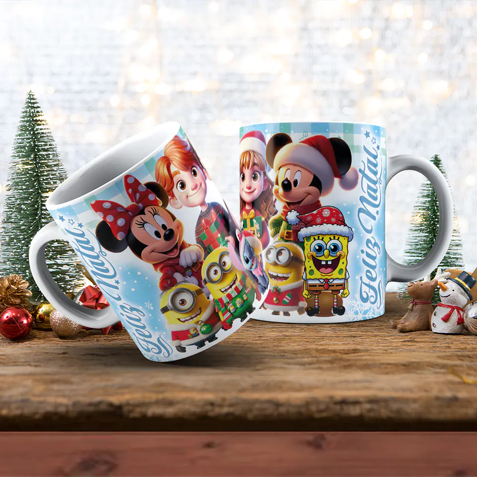 Canecas de Natal Personagens - Vol 02 4