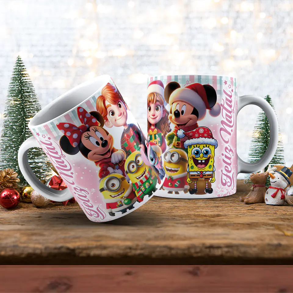 Canecas de Natal Personagens - Vol 03 6