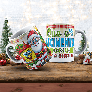 Canecas de Natal Personagens - Vol 04