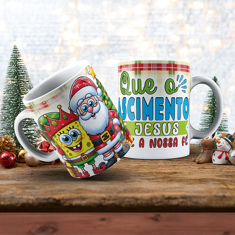 Canecas de Natal Personagens - Vol 04