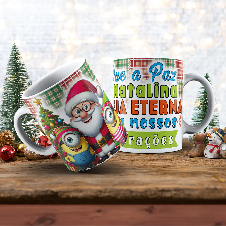 Canecas de Natal Personagens - Vol 04 2