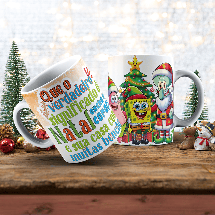 Canecas de Natal Personagens - Vol 04 7