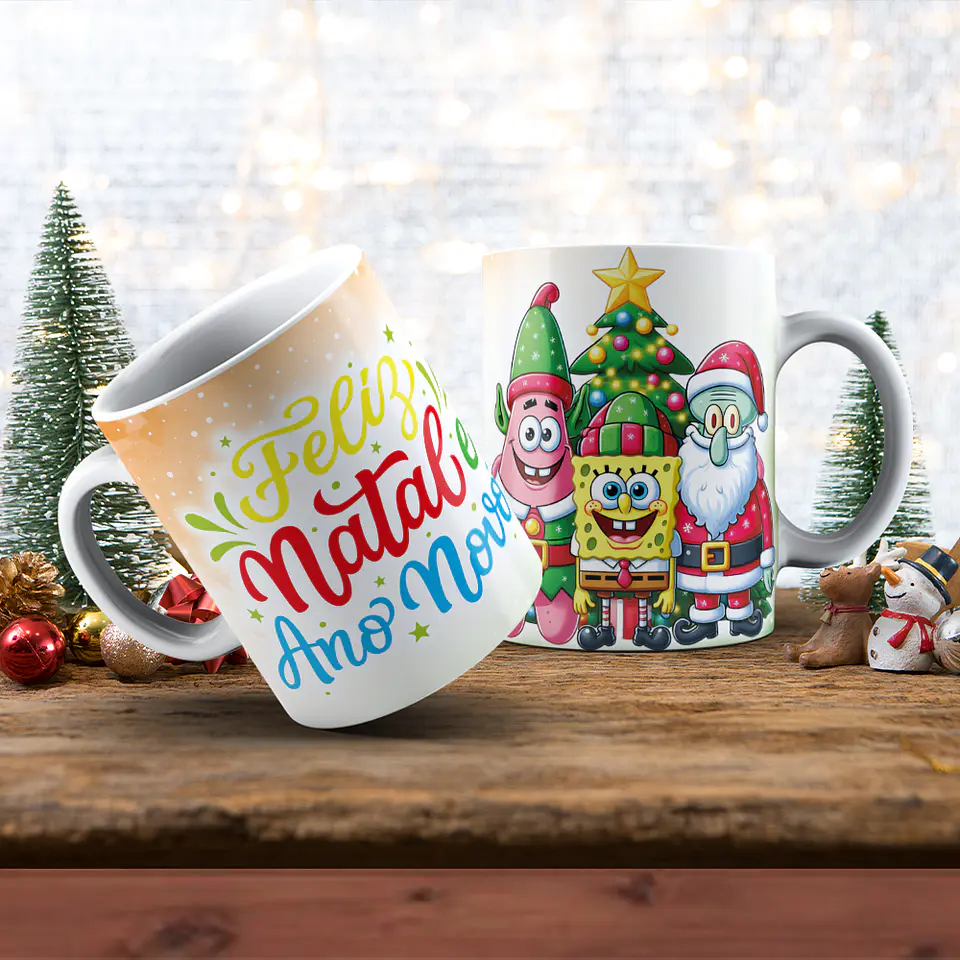 Canecas de Natal Personagens - Vol 04 12