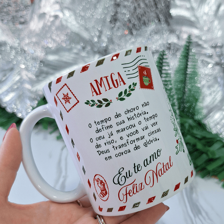 Caneca Tipo postal de Natal 2