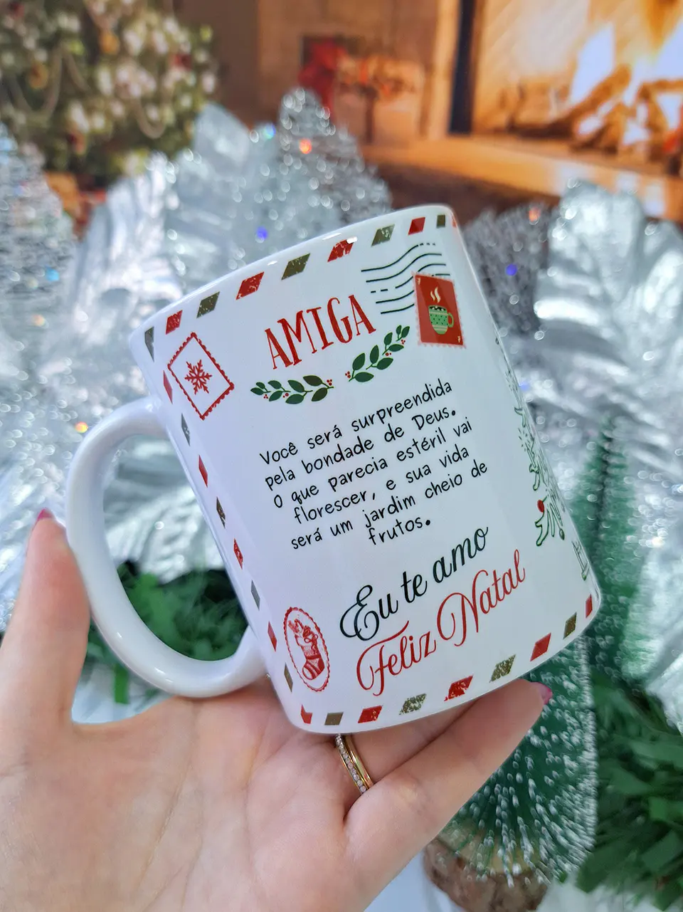 Caneca Tipo postal de Natal 3