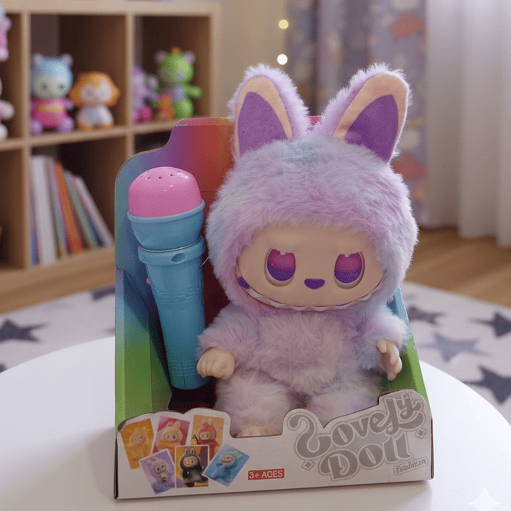 Boneco Labubu Com Microfone 2