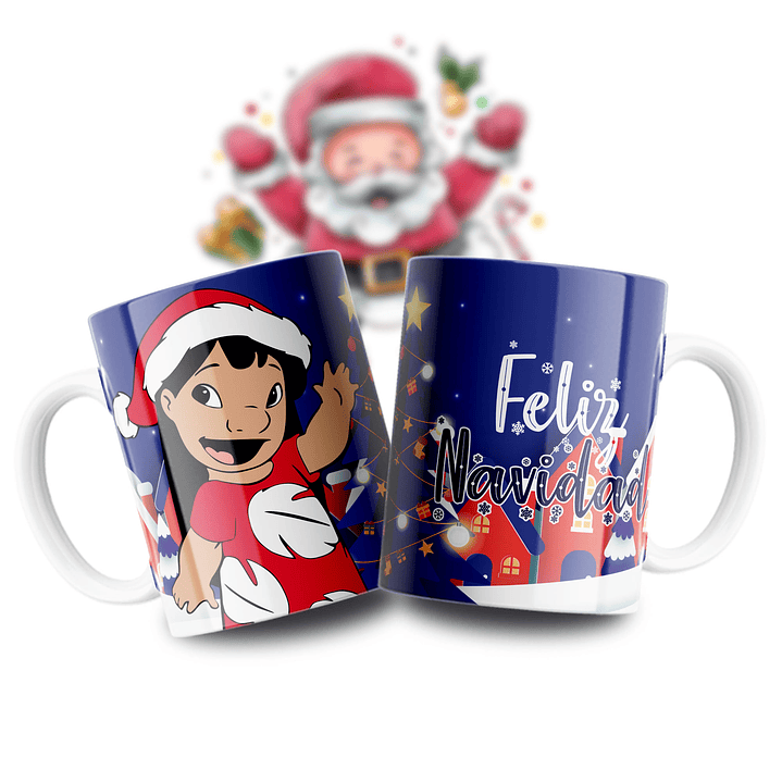 Caneca Stitch Navidad 1