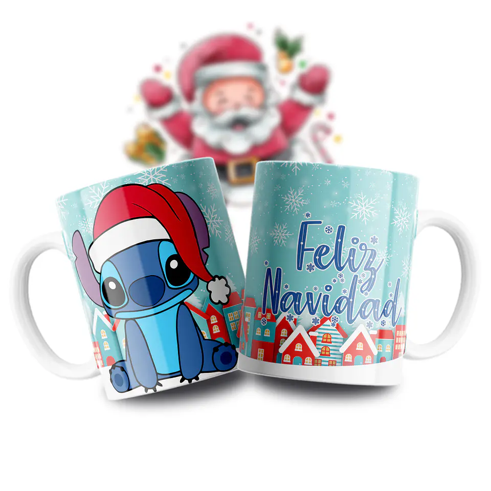 Caneca Stitch Navidad 2
