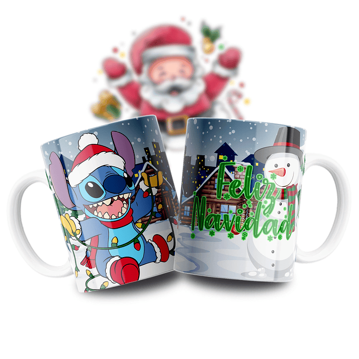 Caneca Stitch Navidad 4