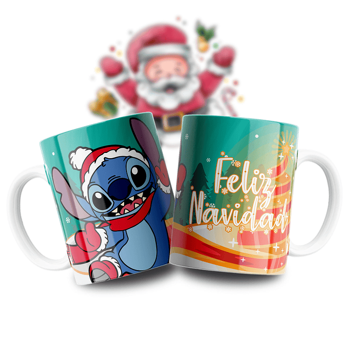 Caneca Stitch Navidad 5