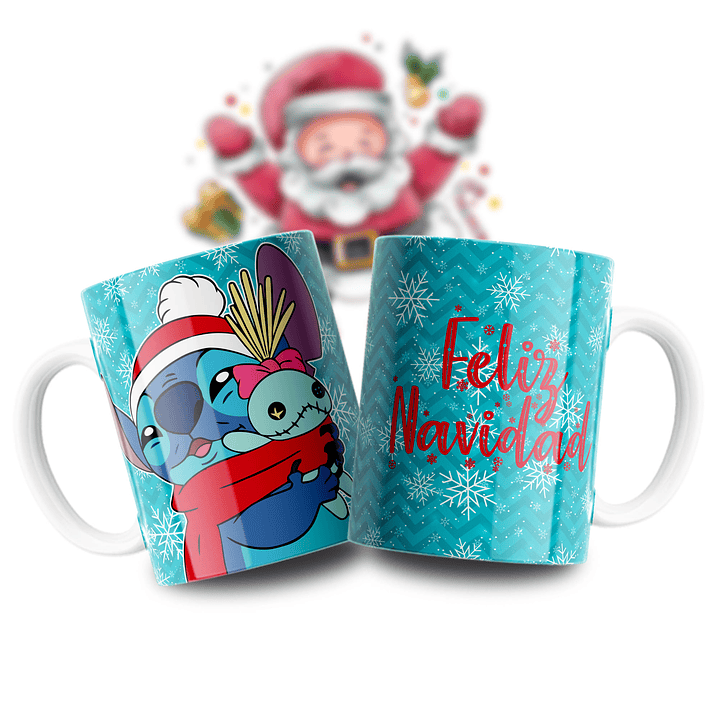 Caneca Stitch Navidad 7