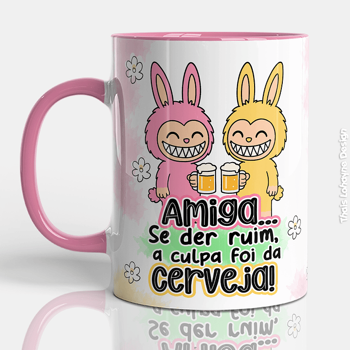 Caneca Labubu Frases 6